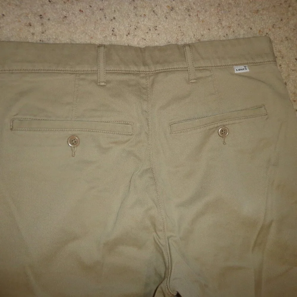 NWOT Levi's Strauss & Co. Two Horse Brand Pant W30xL32 Khaki Tan Zip/Button